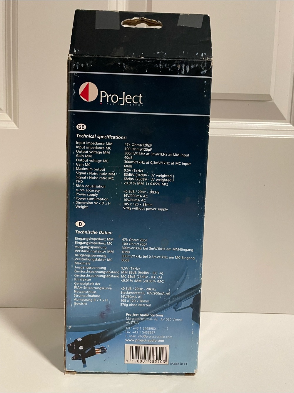 Pro-ject
Pro-Ject Phono Box II USB preamplifier - Picture 3 of 5